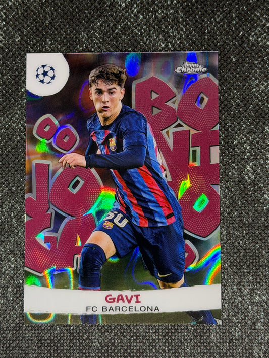 2022-23 Topps Chrome UEFA Champions League Joga Bonito Insert (Case Hit) - Gavi