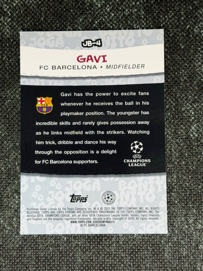2022-23 Topps Chrome UEFA Champions League Joga Bonito Insert (Case Hit) - Gavi