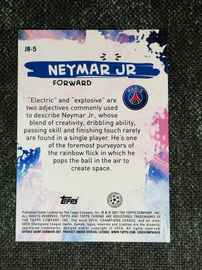 2020-21 Topps Chrome UEFA Champions League Gold Bubbles Refractor Joga Bonito (Case Hit) - Neymar Jr