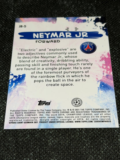 2020-21 Topps Chrome UEFA Champions League Gold Bubbles Refractor Joga Bonito (Case Hit) - Neymar Jr