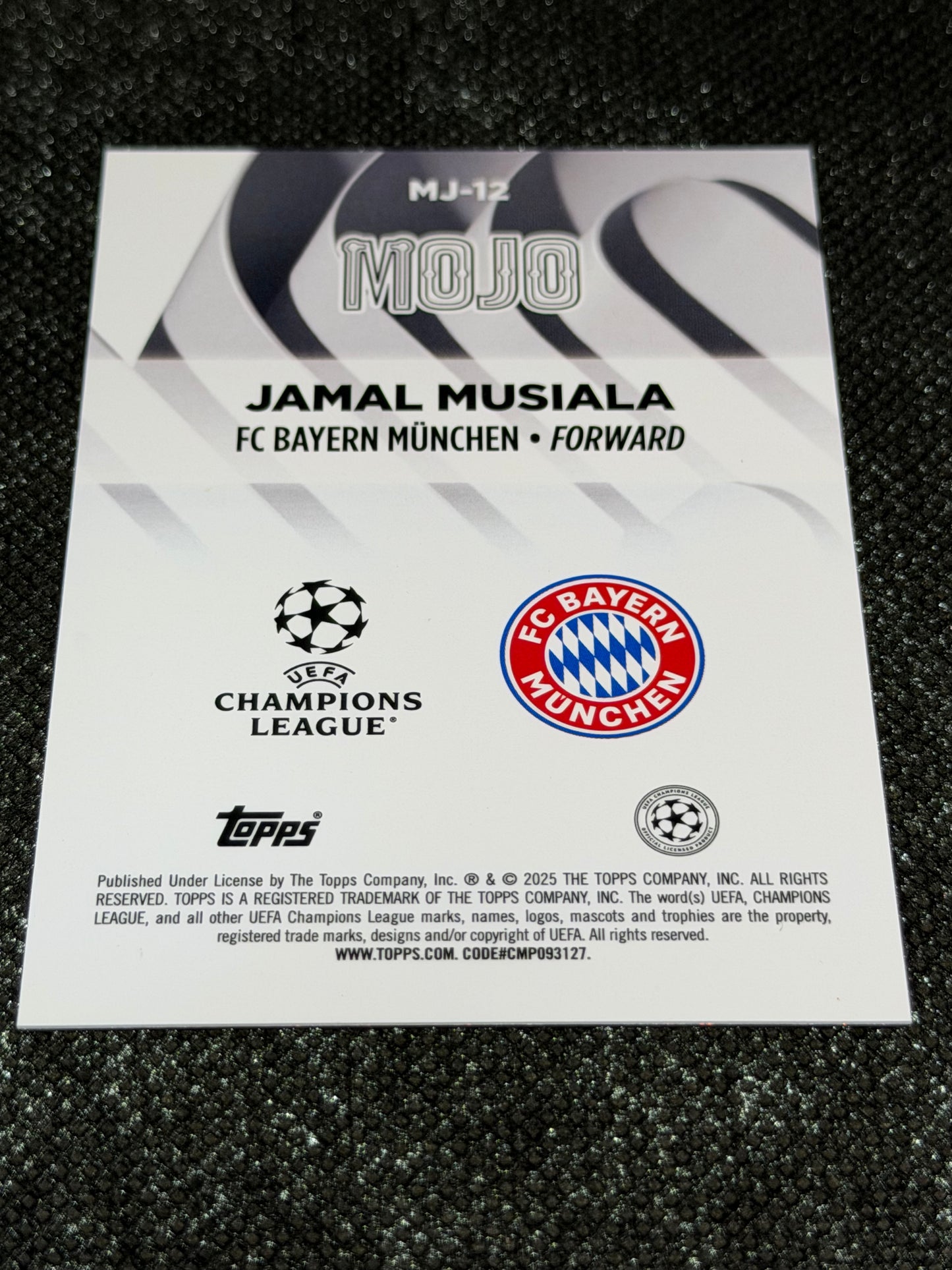 2024-25 Topps UEFA Club Competitions Flagship Mojo Insert (Case Hit) - Jamal Musiala