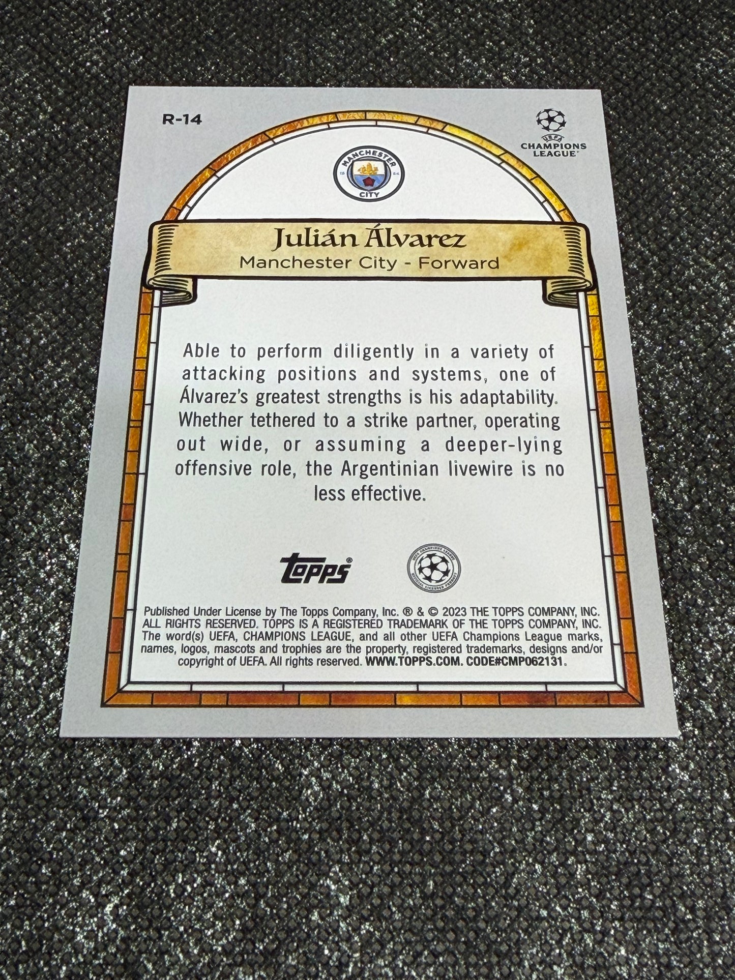 2022-23 Topps Merlin UEFA Champions League Renaissance Case Hit RC - Julian Alvarez