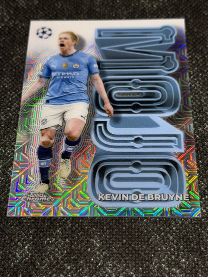 2023-24 Topps Chrome UEFA Champions League Mojo Insert (Case Hit) - Kevin De Bruyne