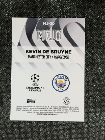 2023-24 Topps Chrome UEFA Champions League Mojo Insert (Case Hit) - Kevin De Bruyne