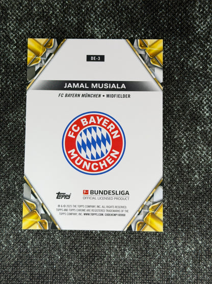 2024-25 Topps Chrome Bundesliga Diamond Etch Insert (Case Hit) - Jamal Musiala