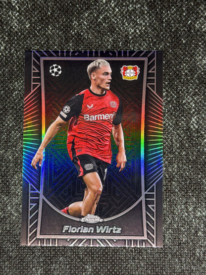 2024-25 Topps Chrome UEFA Champions League Shadow Etch Insert (Case Hit) - Florian Wirtz