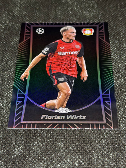2024-25 Topps Chrome UEFA Champions League Shadow Etch Insert (Case Hit) - Florian Wirtz