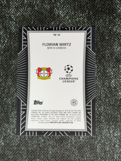 2024-25 Topps Chrome UEFA Champions League Shadow Etch Insert (Case Hit) - Florian Wirtz