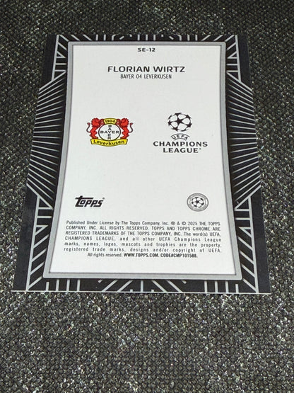 2024-25 Topps Chrome UEFA Champions League Shadow Etch Insert (Case Hit) - Florian Wirtz