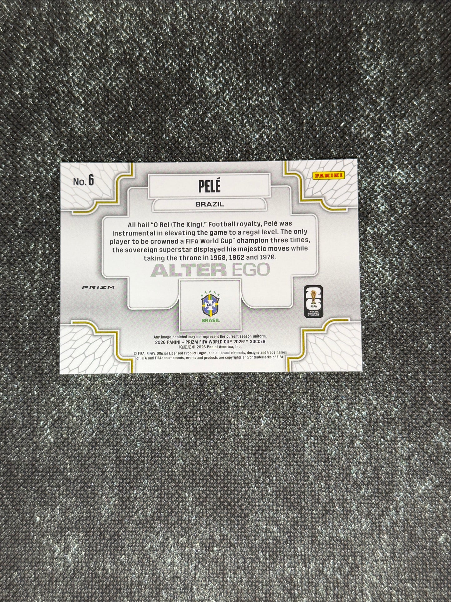 2026 Panini - Prizm World Cup 2026 Soccer Alter Ego Insert (Case Hit) - Pele