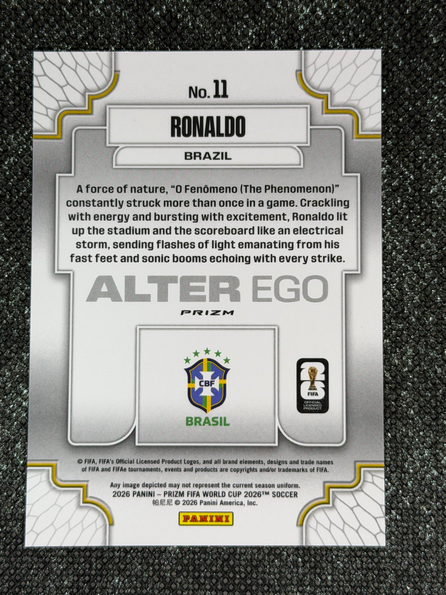 2026 Panini - Prizm World Cup 2026 Soccer Alter Ego Insert (Case Hit) - Ronaldo