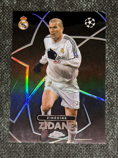 2023-24 Topps Chrome UCC Shadow Etch Insert (Case Hit) -  Zinedine Zidane