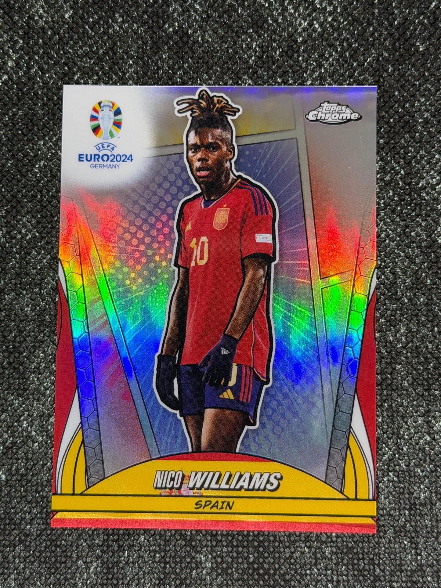 2024 Topps Chrome UEFA Euro 2024 Heroes Variation Insert (Case Hit) - Nico Williams