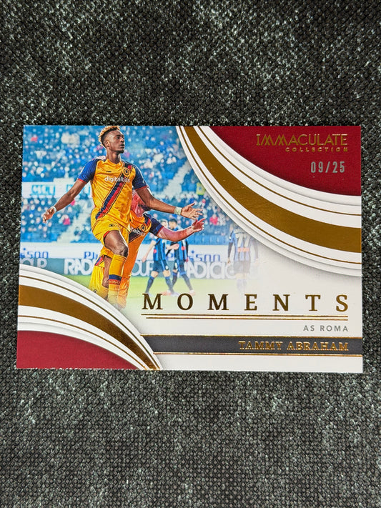 2023-23 Panini - Immaculate Collection Soccer Moments Insert (SSP) 09/25 - Tammy Abraham AS Roma