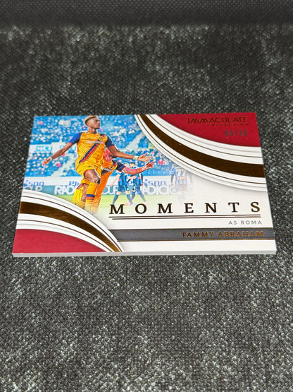 2023-23 Panini - Immaculate Collection Soccer Moments Insert (SSP) 09/25 - Tammy Abraham AS Roma