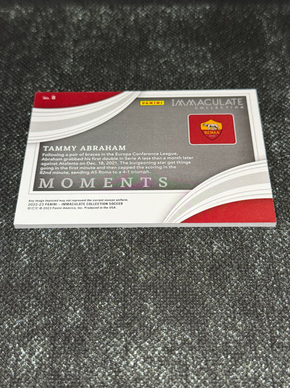 2023-23 Panini - Immaculate Collection Soccer Moments Insert (SSP) 09/25 - Tammy Abraham AS Roma