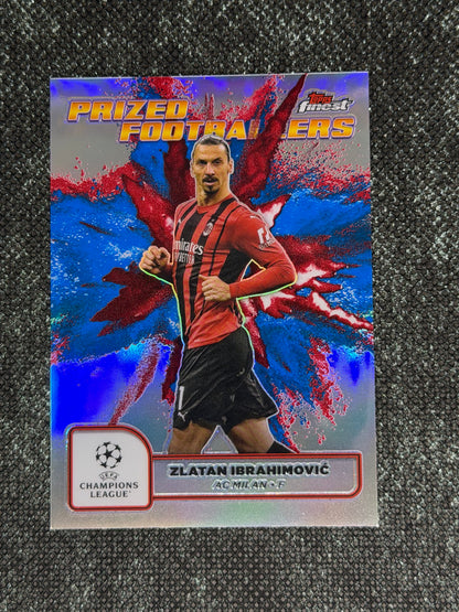 2024-25 Topps Finest UCC Prized Footballers Fusion Blue/Red (Case Hit) - Zlatan Ibrahimovic