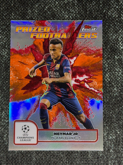 2024-25 Topps Finest UCC Prized Footballers Fusion Orange/Red (Case Hit) - Neymar Jr.