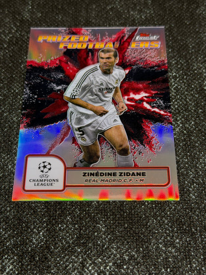 2024-25 Topps Finest UCC Prized Footballers Fusion Black Red (Case Hit) - Zinedine Zidane
