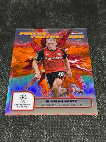 2024-25 Topps Finest UCC Prized Footballers Fusion Orange/Red (Case Hit) - Florian Wirtz