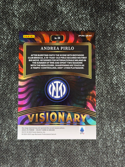 2024-25 Panini Select Serie A Soccer Visionary Insert (Case Hit) - Andrea Pirlo
