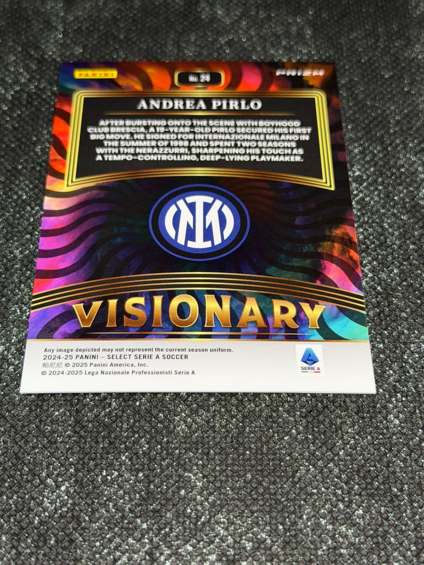2024-25 Panini Select Serie A Soccer Visionary Insert (Case Hit) - Andrea Pirlo