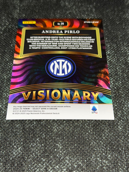 2024-25 Panini Select Serie A Soccer Visionary Insert (Case Hit) - Andrea Pirlo