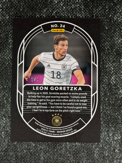 2020-21 Panini - Obsidian Soccer Pitch Black Insert (Case Hit) 9/9 - Leon Goretzka