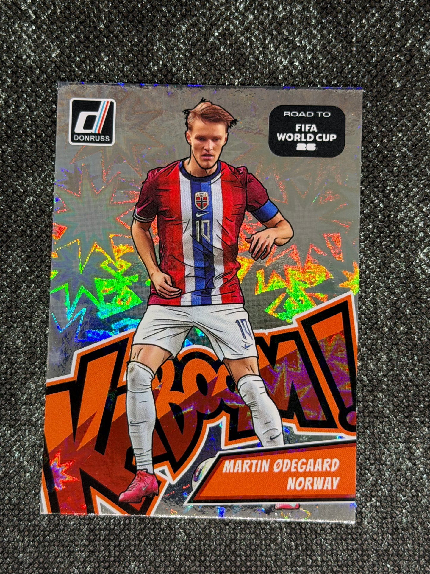 2025-26 Panini-Donruss Road To FIFA World Cup Soccer Kaboom Insert (Case Hit) - Martin Odegaard
