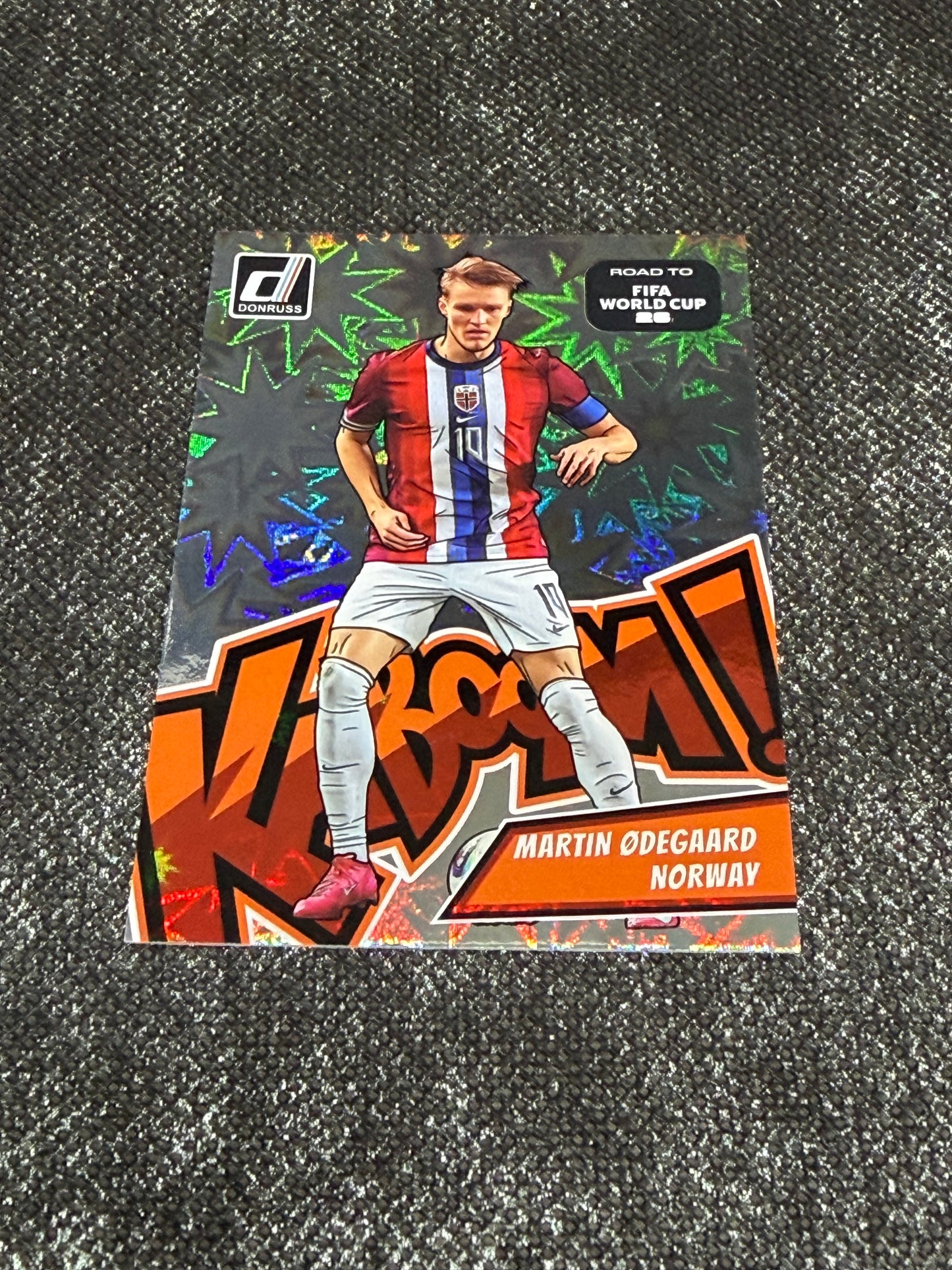2025-26 Panini-Donruss Road To FIFA World Cup Soccer Kaboom Insert (Case Hit) - Martin Odegaard