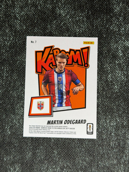 2025-26 Panini-Donruss Road To FIFA World Cup Soccer Kaboom Insert (Case Hit) - Martin Odegaard