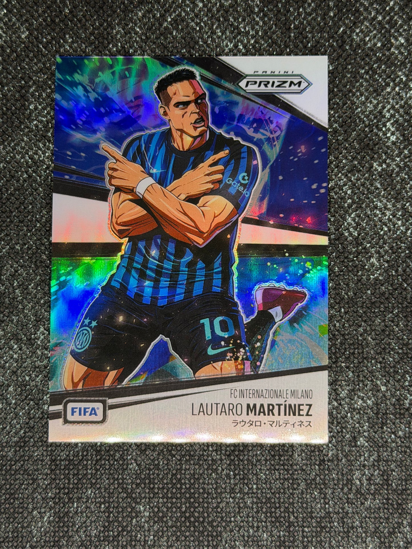 2025-26 Panini-Prizm FIFA Soccer Manga Insert (Case Hit) - Lautaro Martinez