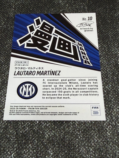 2025-26 Panini-Prizm FIFA Soccer Manga Insert (Case Hit) - Lautaro Martinez