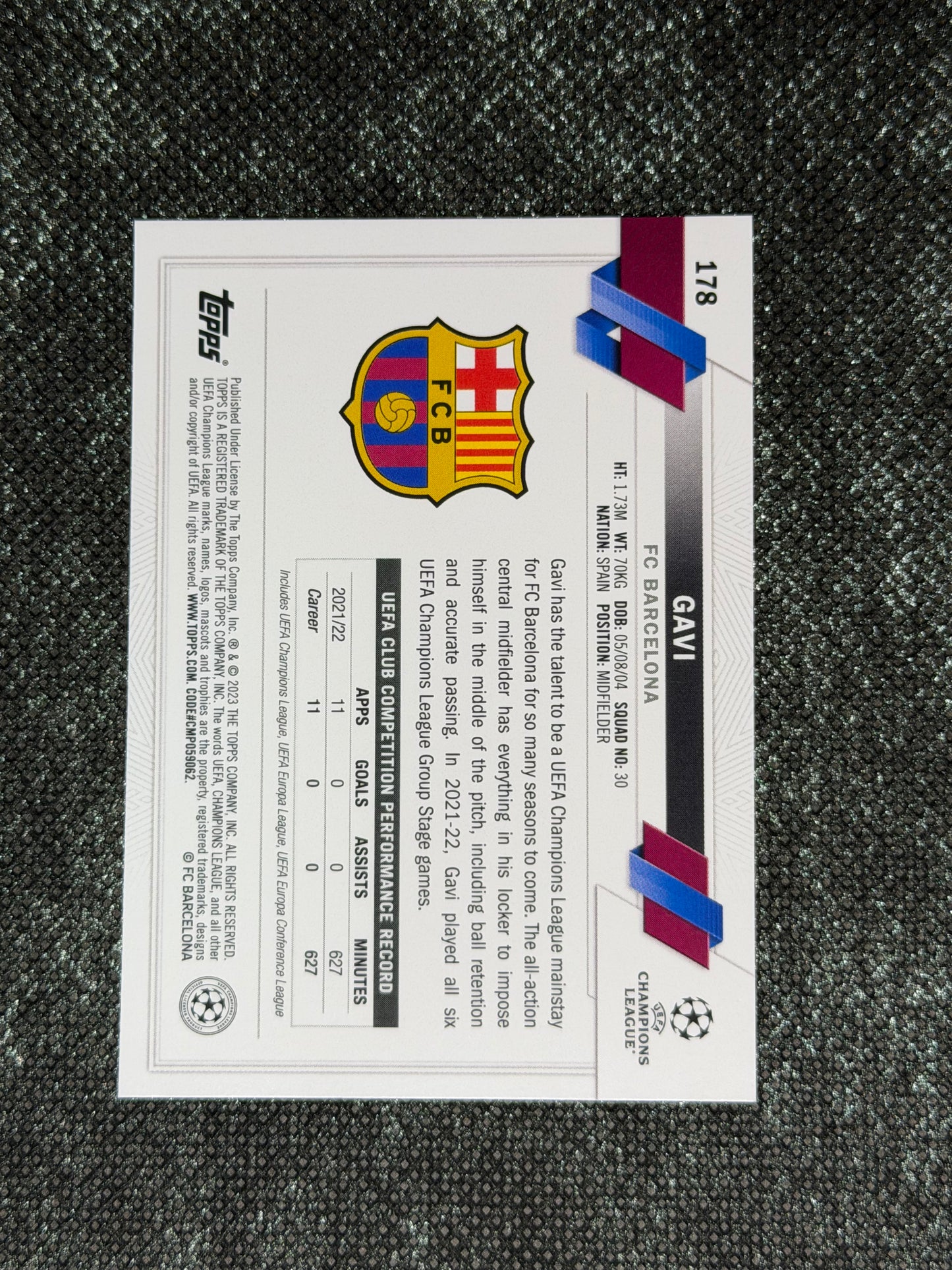 2022-23 Topps UCC Flagship Image Variation (Short Print) - Gavi