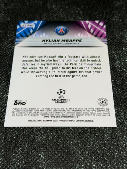 2022-23 Topps Stadium Club Chrome UCC Beam Team Insert (Case Hit) - Kylian Mbappe