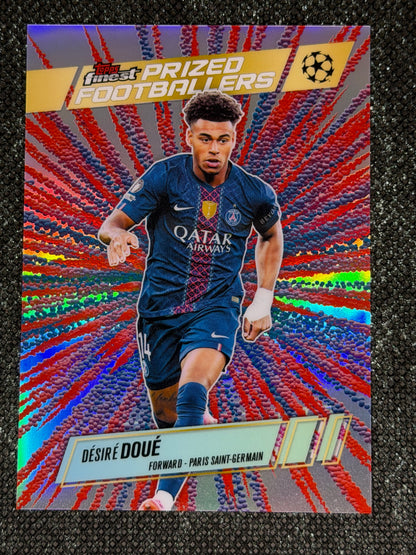 2025-26 Topps Finest UCC Prized Footballers Fusion Variations - Desire Doue