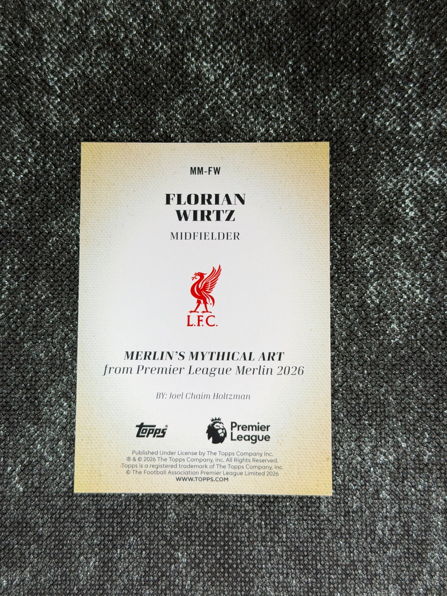 2025-2026 Topps Merlin EPL Merlin’s Mythical Art (Case Hit) - Florian Wirtz