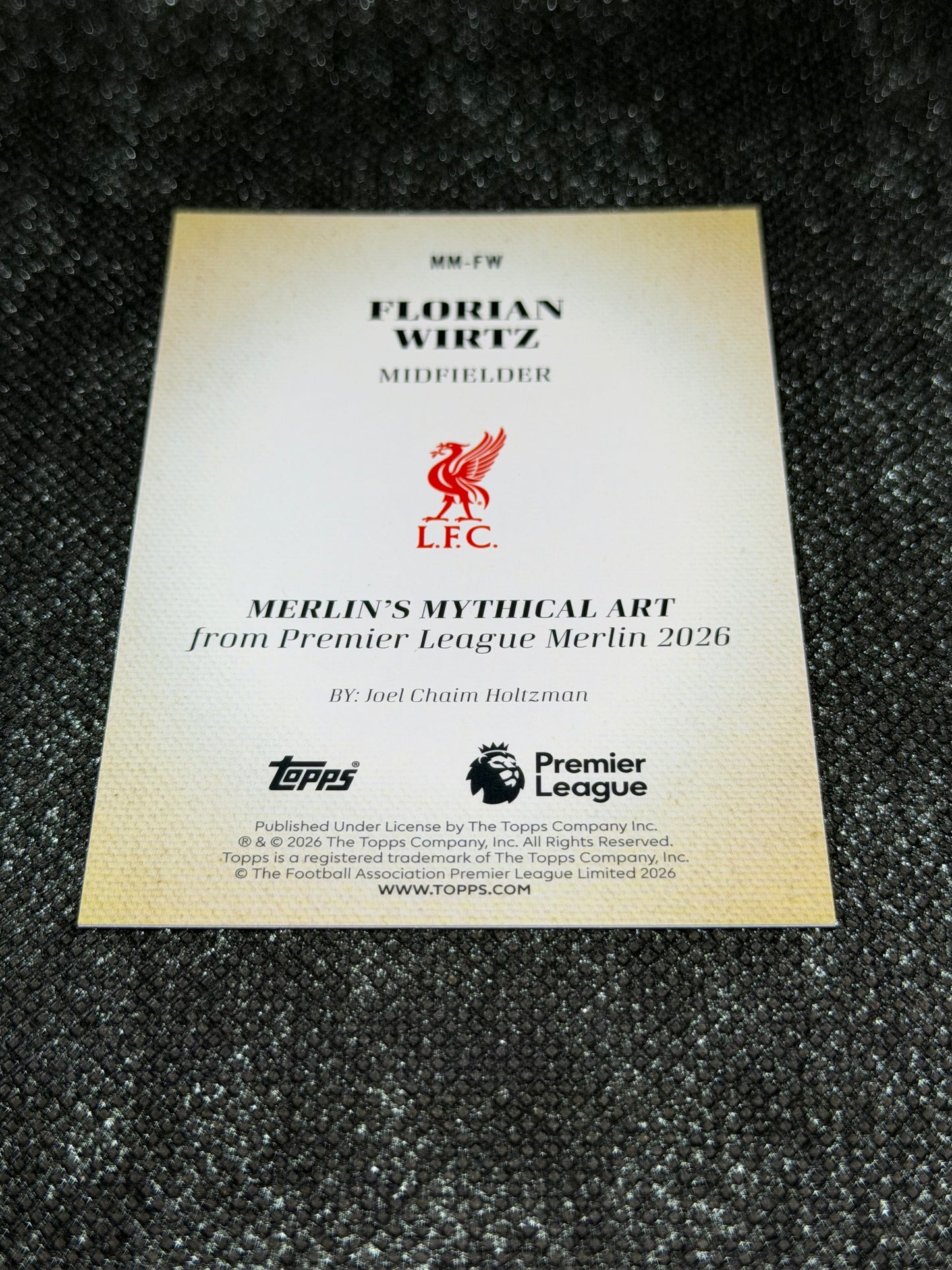 2025-2026 Topps Merlin EPL Merlin’s Mythical Art (Case Hit) - Florian Wirtz
