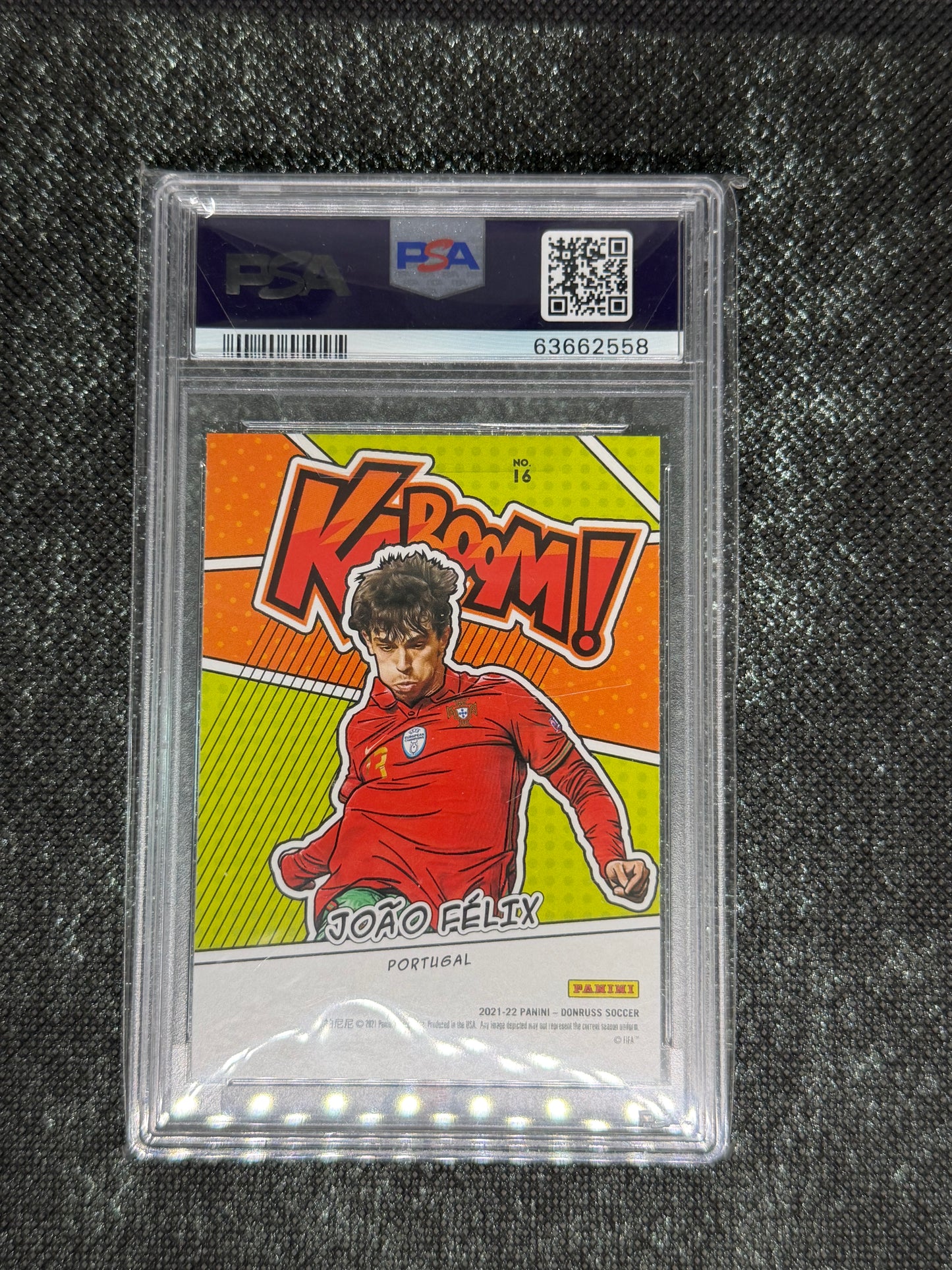2021-22 Panini Donruss Soccer Road To FIFA World Cup Qatar 2022 Kaboom Insert (Case Hit) PSA 9 - Joao Felix