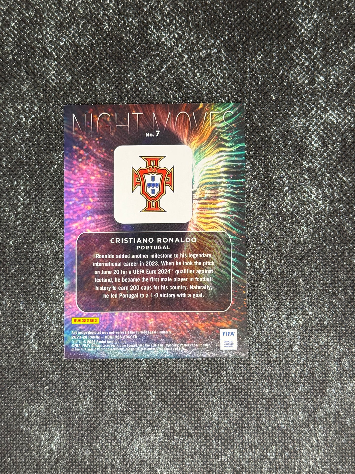 2023-24 Panini - Donruss Soccer Night Moves Insert (Case Hit) - Cristiano Ronaldo