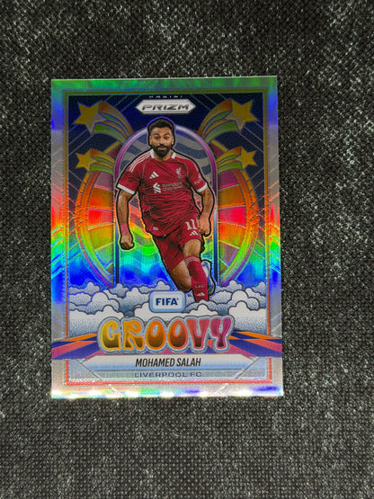 2025-26 Panini - Prizm FIFA Soccer Groovy Insert (Case Hit) - Mohamed Salah