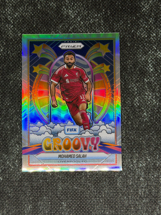 2025-26 Panini - Prizm FIFA Soccer Groovy Insert (Case Hit) - Mohamed Salah