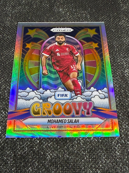 2025-26 Panini - Prizm FIFA Soccer Groovy Insert (Case Hit) - Mohamed Salah