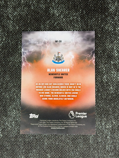 2025-26 Topps Finest Premier League Nightmare Fuel (Case Hit) - Alan Shearer