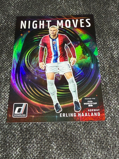 2025-26 Panini - Donruss Road To FIFA World Cup 26 Soccer Night Moves Insert (Case Hit) - Erling Haaland