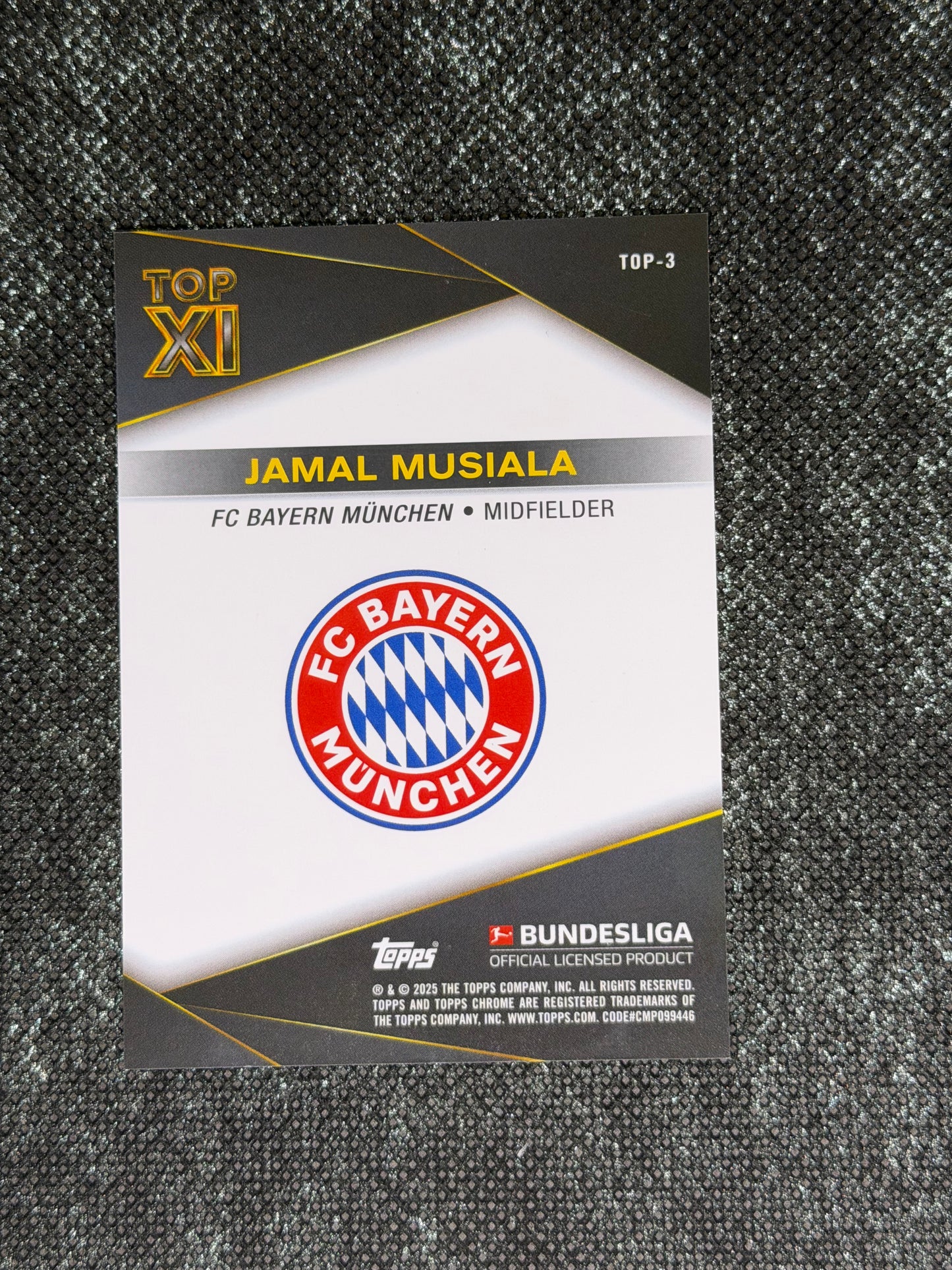 2024-25 Topps Chrome Bundesliga Top XI Insert (Case Hit) - Jamal Musiala