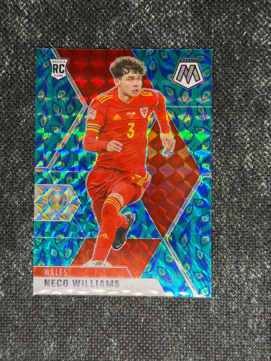 2021 Panini - Mosaic UEFA Euro Soccer Peacock Insert (Case Hit) RC - Neco Williams