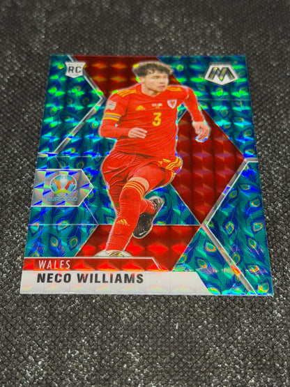2021 Panini - Mosaic UEFA Euro Soccer Peacock Insert (Case Hit) RC - Neco Williams