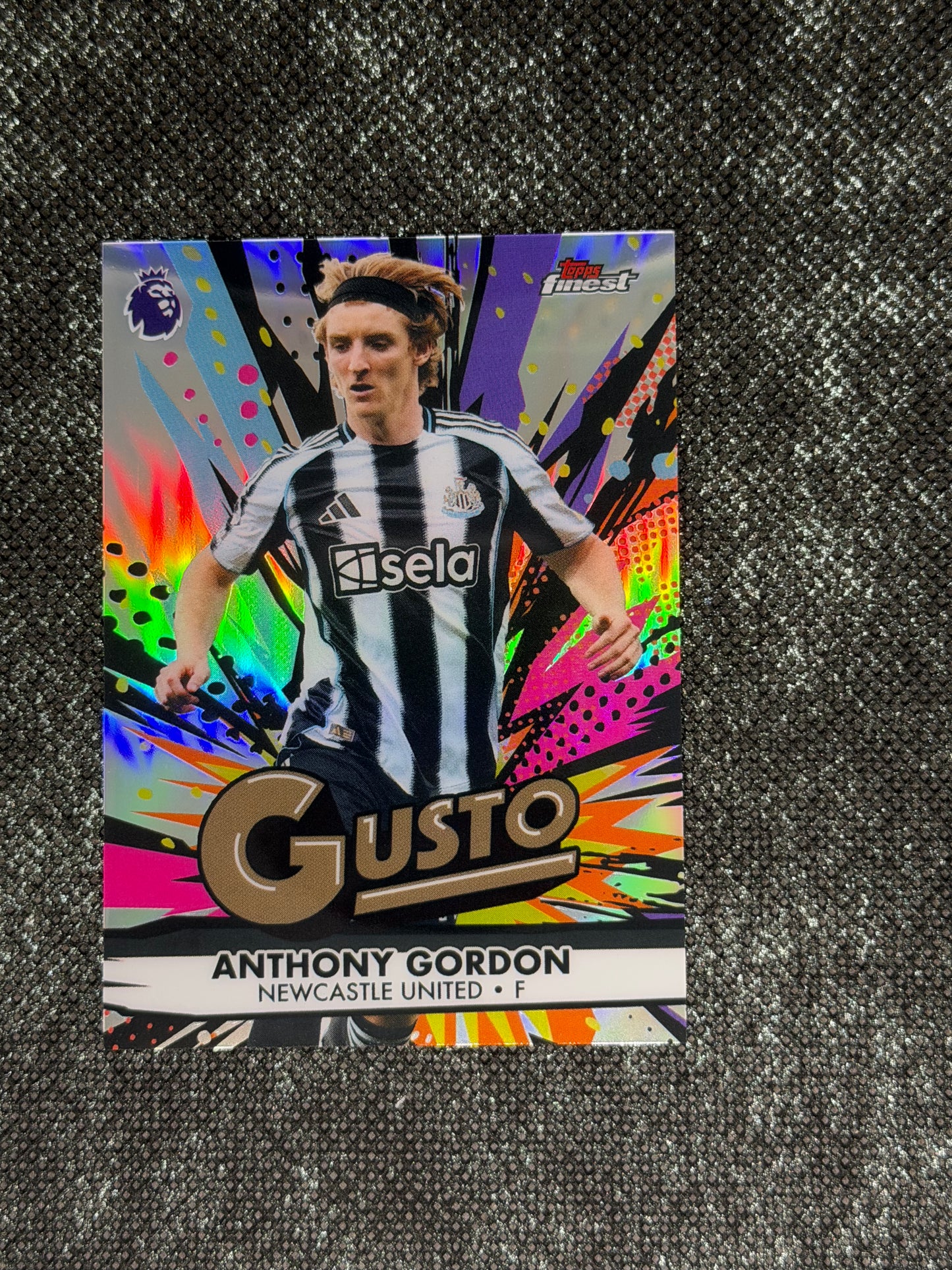 2025-26 Topps Finest EPL Gusto Insert (Case Hit) - Anthony Gordon