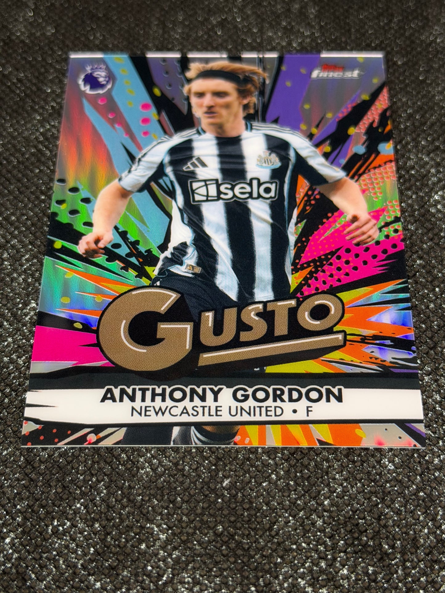 2025-26 Topps Finest EPL Gusto Insert (Case Hit) - Anthony Gordon